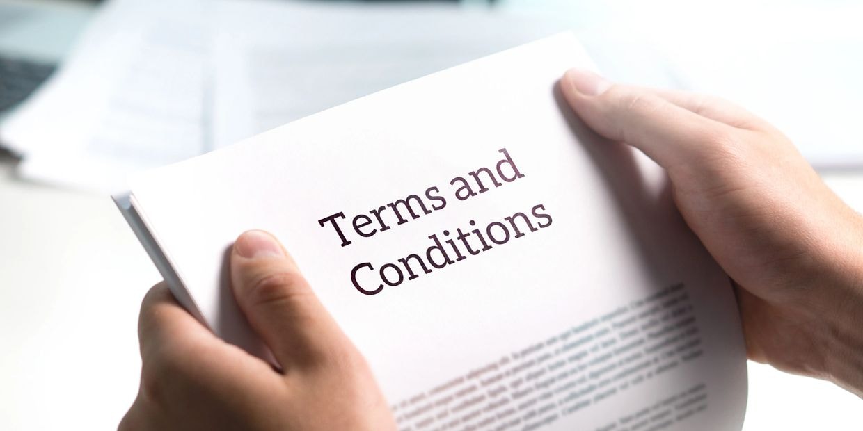 Terms and conditions document